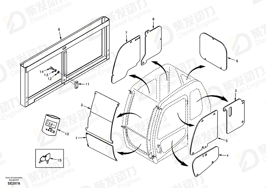 VOLVO Cover SA1166-03080 Drawing