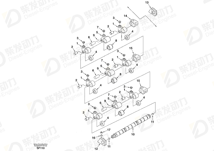 VOLVO Roller SA3161423 Drawing