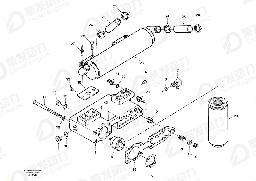 VOLVO Plunger SA3820320 Drawing