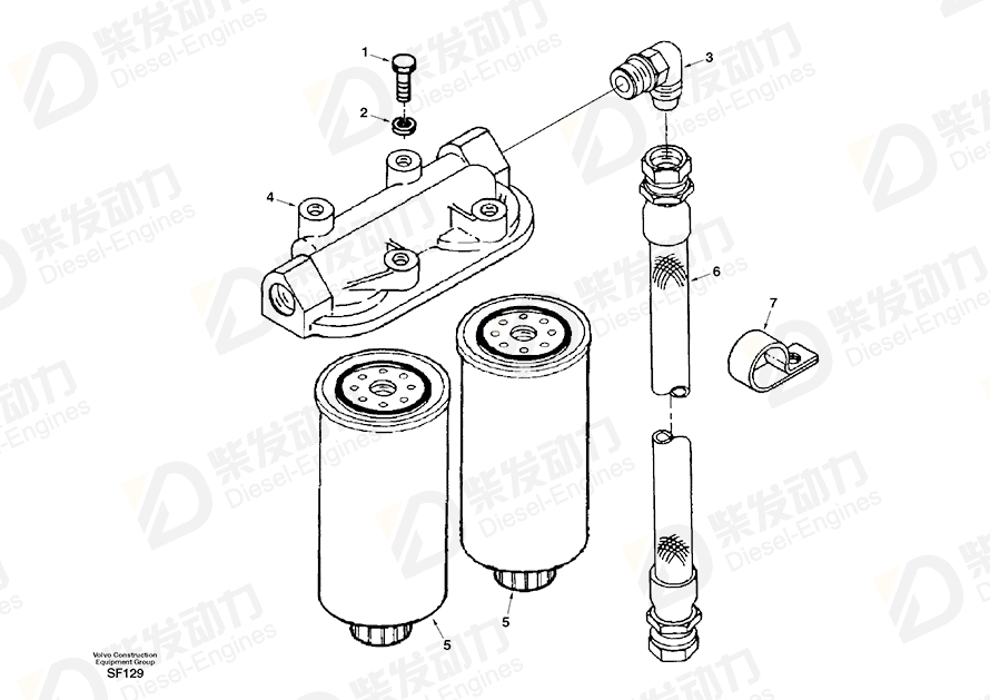 VOLVO Hose SA3329082 Drawing