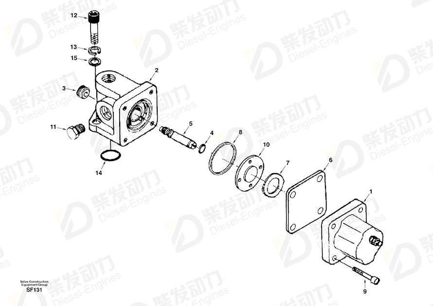 VOLVO Screw SAS-189-C Drawing