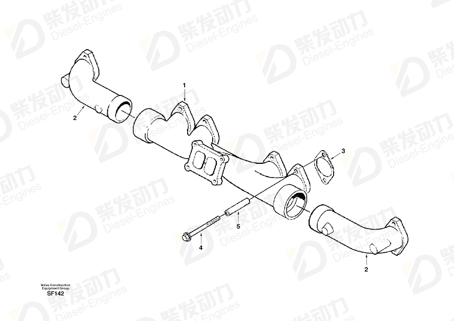 VOLVO Hexagon screw SA3818121 Drawing