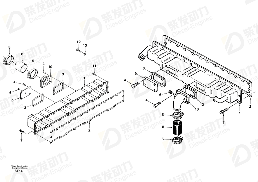 VOLVO Clamp SA3892347 Drawing