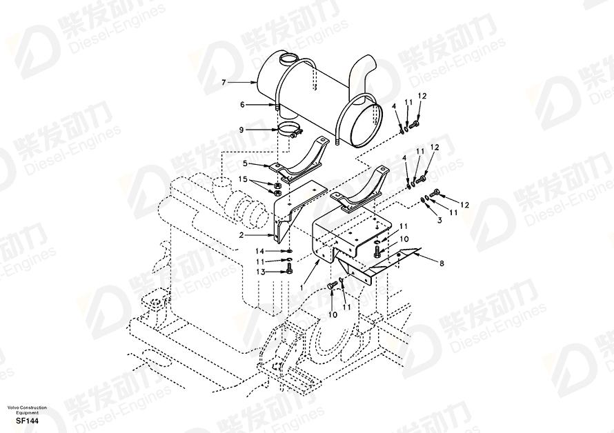 VOLVO Bracket SA1114-00991 Drawing VOLVO Bracket SA1114-00991 Drawing