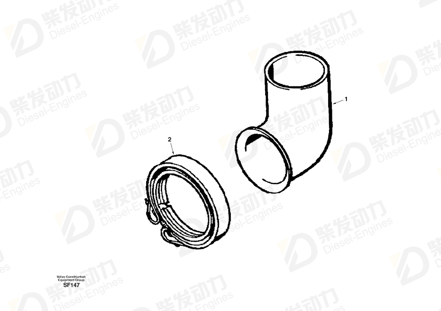 VOLVO Connector SA200766 Drawing