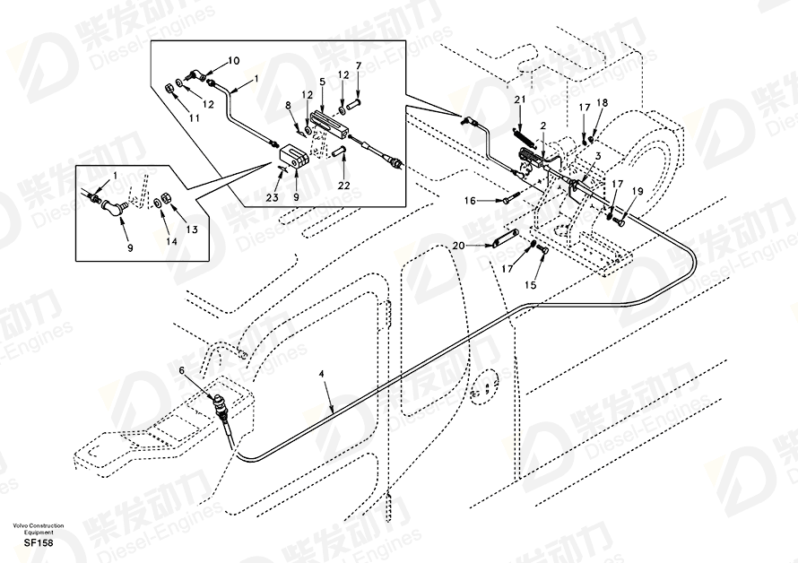 VOLVO Piston rod 14513928 Drawing