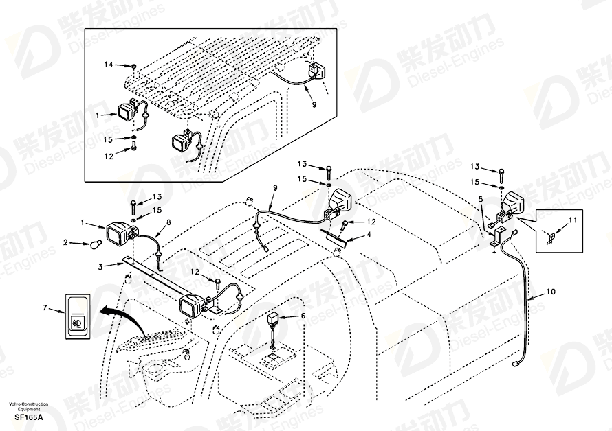 VOLVO Wire harness SA1122-05130 Drawing