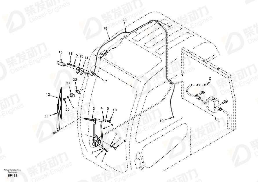 VOLVO Cross recessed screw SA9021-10607 Drawing VOLVO Cross recessed screw SA9021-10607 Drawing