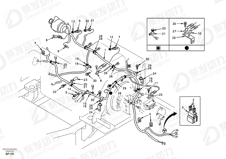 VOLVO Bracket SA1122-03730 Drawing VOLVO Bracket SA1122-03730 Drawing