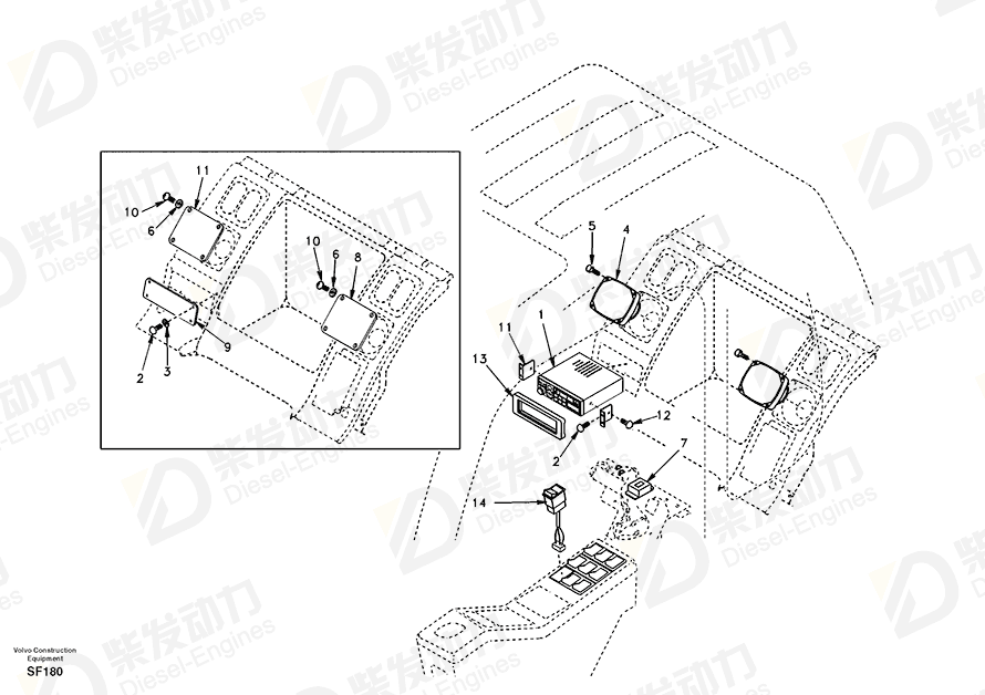 VOLVO Cassette SA1123-04320 Drawing