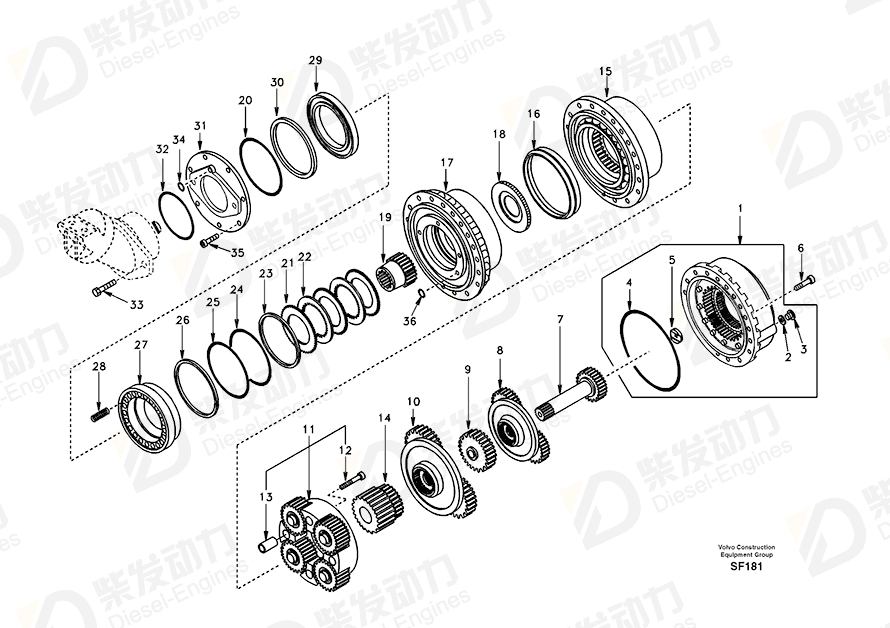 VOLVO O-RING SA8230-22120 Drawing VOLVO O-RING SA8230-22120 Drawing