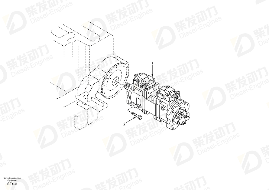 VOLVO Bolt SA9016-12013 Drawing VOLVO Bolt SA9016-12013 Drawing