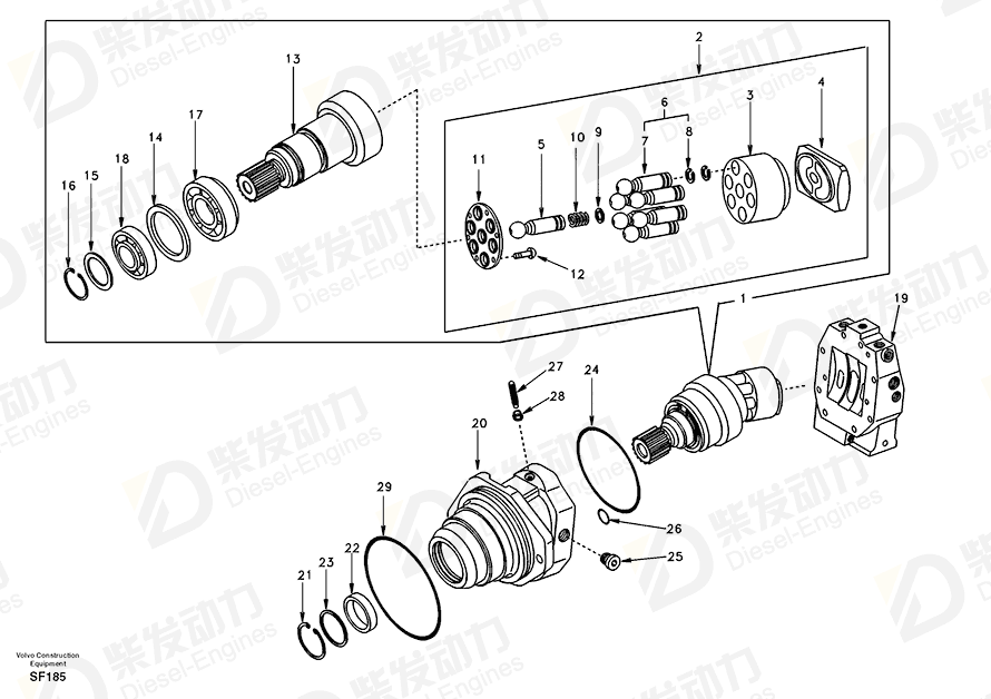 VOLVO O-RING SA8230-34430 Drawing