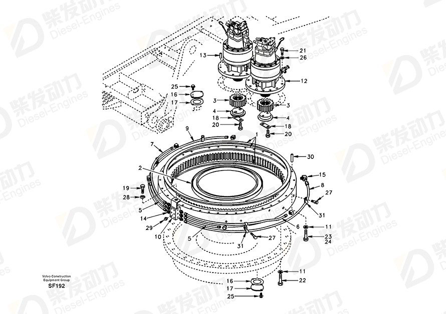 VOLVO PINION SA1155-01230 Drawing