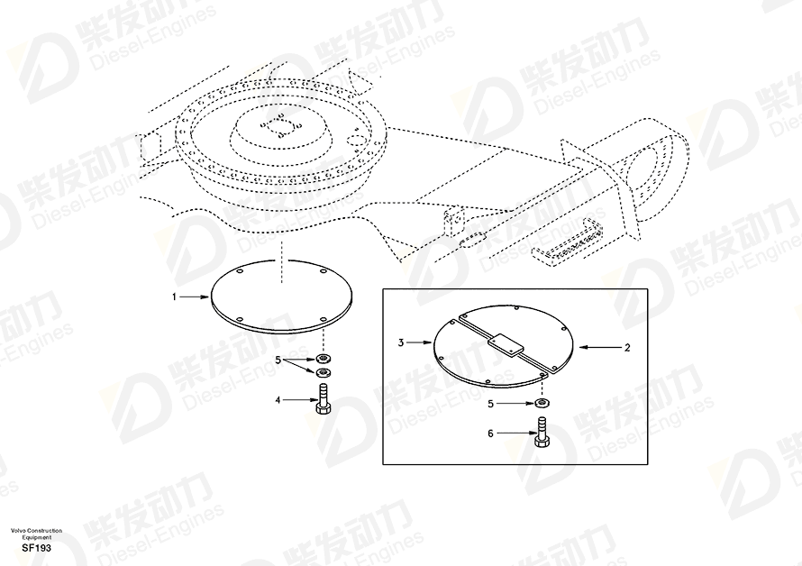 VOLVO Cover 14500787 Drawing