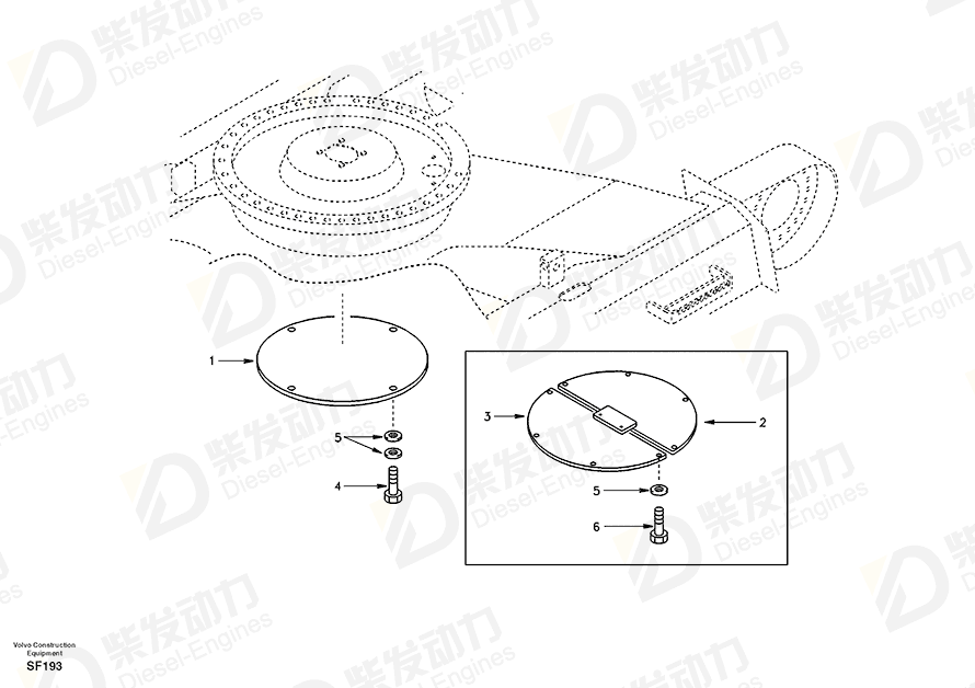 VOLVO Cover 14500789 Drawing