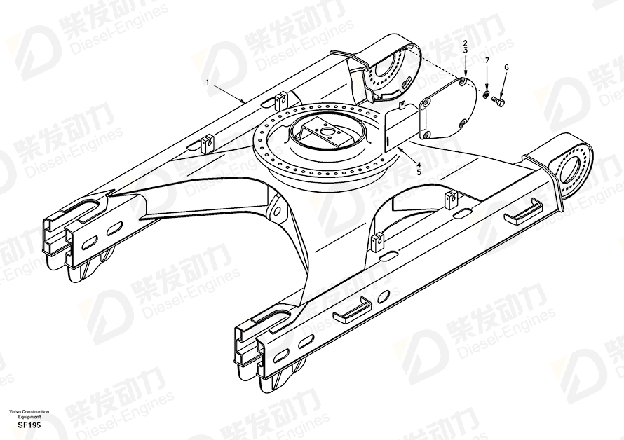 VOLVO Cover SA1064-01300 Drawing