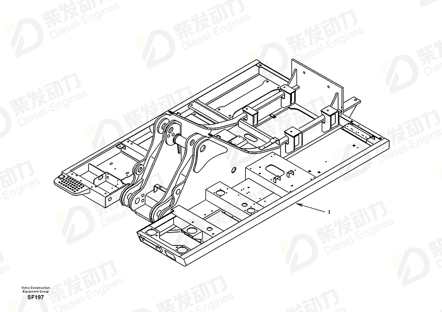 VOLVO Frame SA1151-07901 Drawing VOLVO Frame SA1151-07901 Drawing