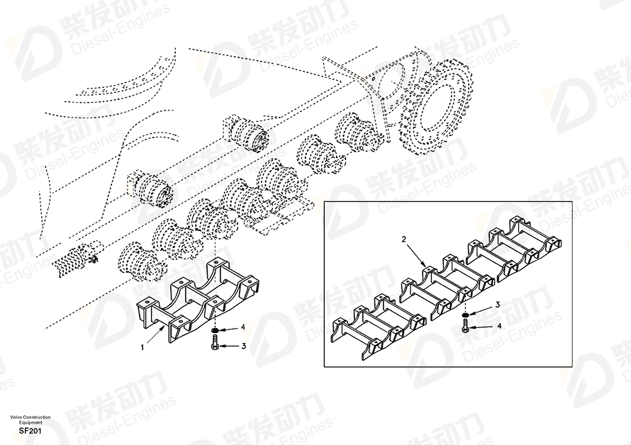 VOLVO Guard SA1181-04430 Drawing VOLVO Guard SA1181-04430 Drawing