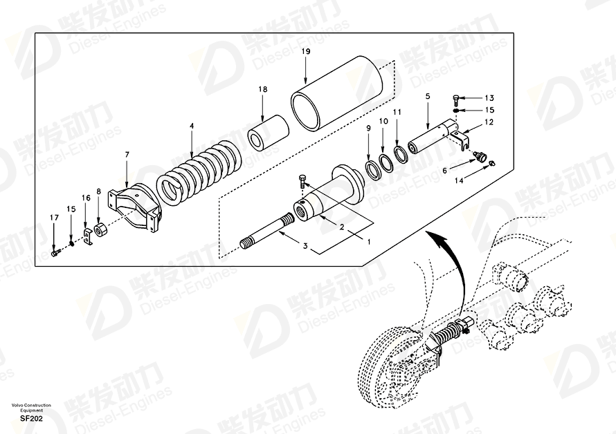 VOLVO Spring SA1181-04350 Drawing