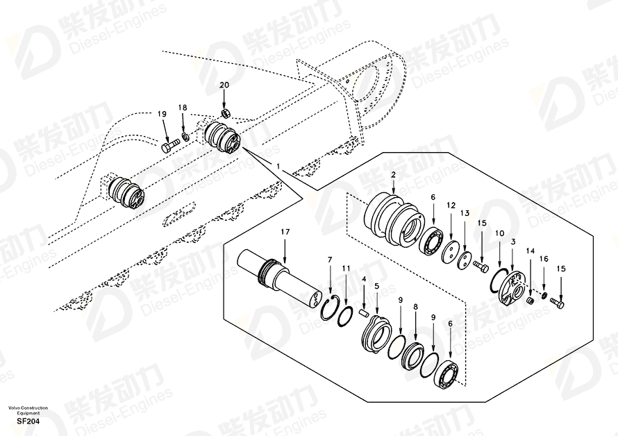 VOLVO Washer SA1051-11470 Drawing