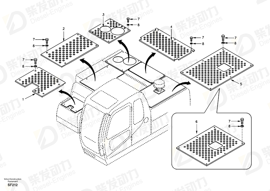 VOLVO Slip Protection SA1166-04230 Drawing