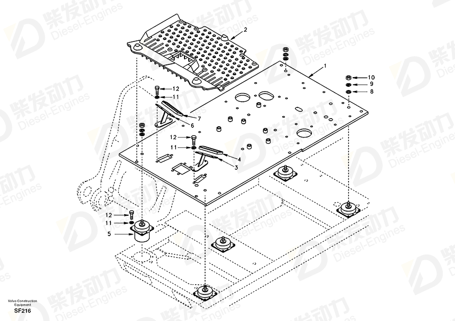 VOLVO Cover SA1161-00091 Drawing