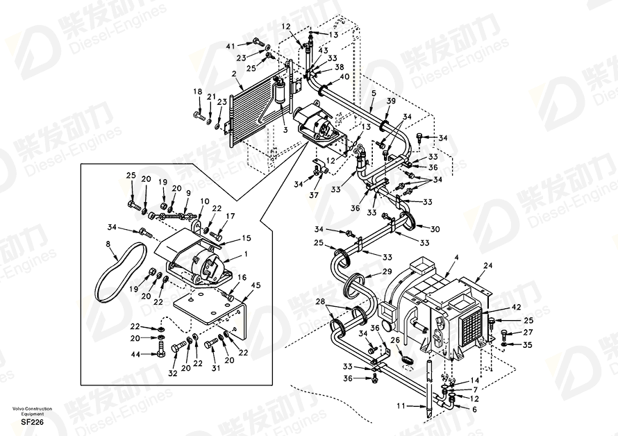 VOLVO Spacer SA2022-02910 Drawing VOLVO Spacer SA2022-02910 Drawing