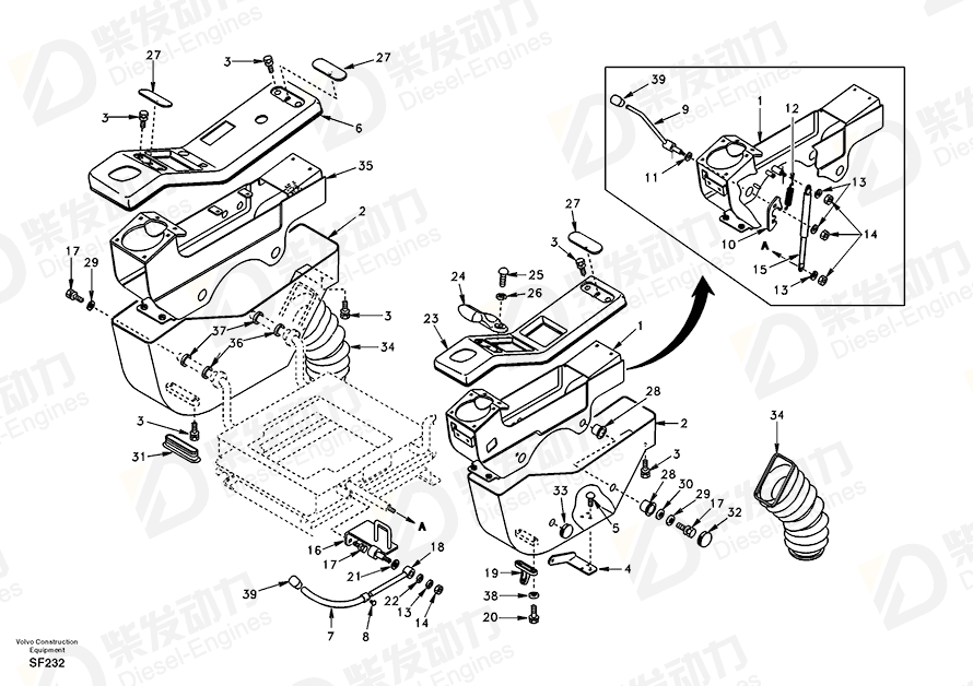 VOLVO Clip SA1168-01750 Drawing VOLVO Clip SA1168-01750 Drawing