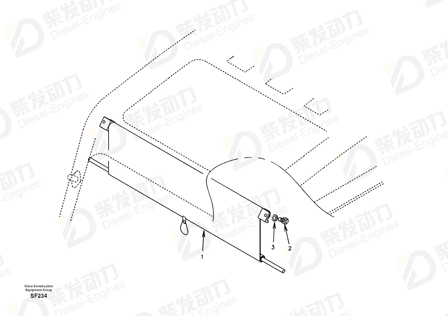 VOLVO Shim SA9742-10040 Drawing
