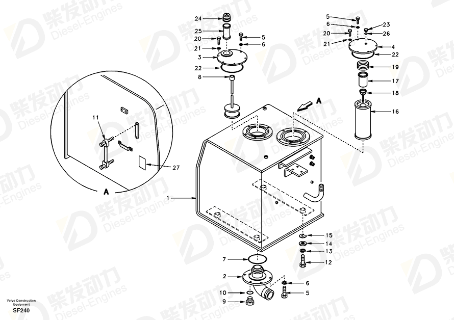 VOLVO ELEMENT SA1041-00840 Drawing VOLVO ELEMENT SA1041-00840 Drawing