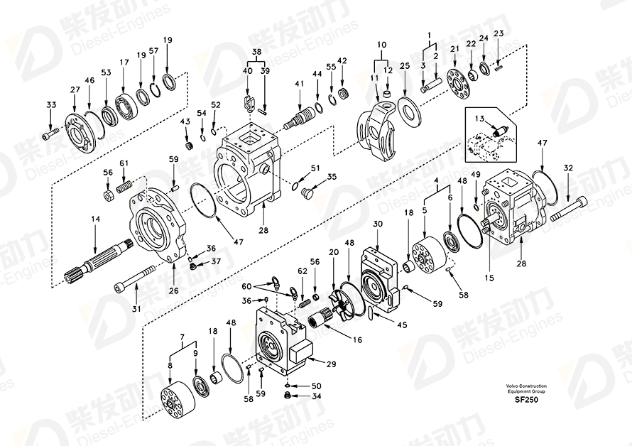 VOLVO Bushing SA8230-10330 Drawing