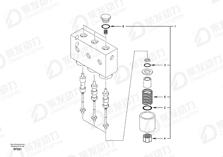 VOLVO Set 14503076 Drawing