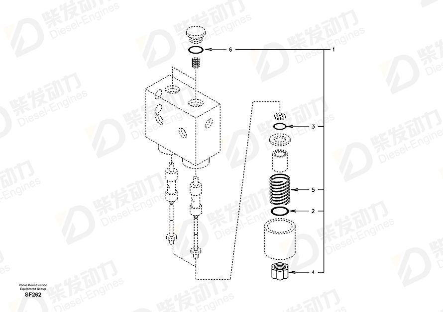 VOLVO Spring SA14503080 Drawing VOLVO Spring SA14503080 Drawing