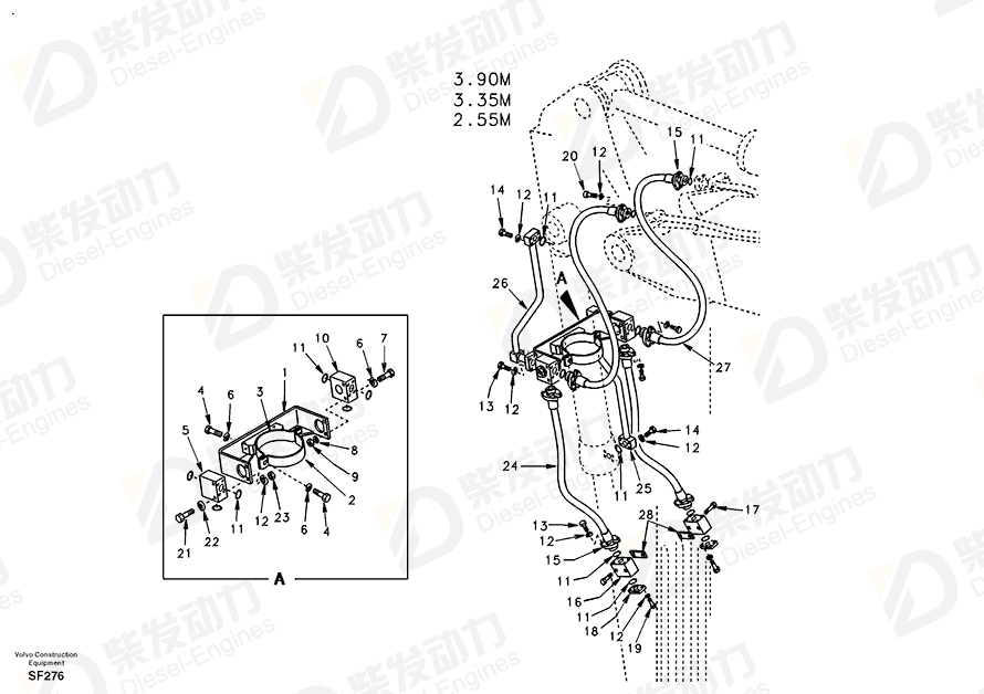 VOLVO Valve SA1142-09180 Drawing