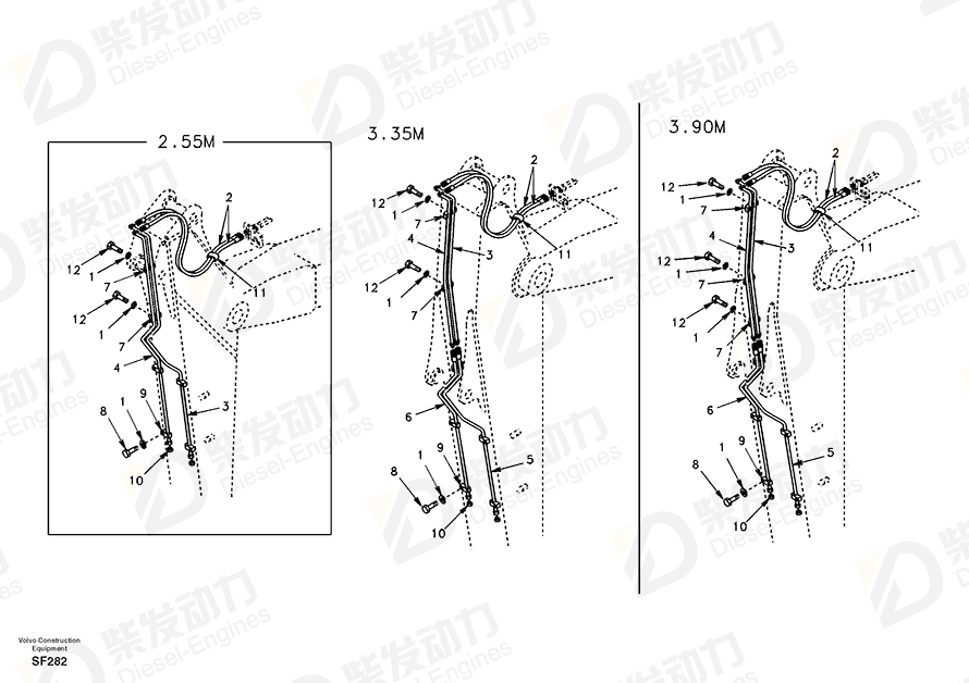 VOLVO Pipe SA1174-57240 Drawing VOLVO Pipe SA1174-57240 Drawing