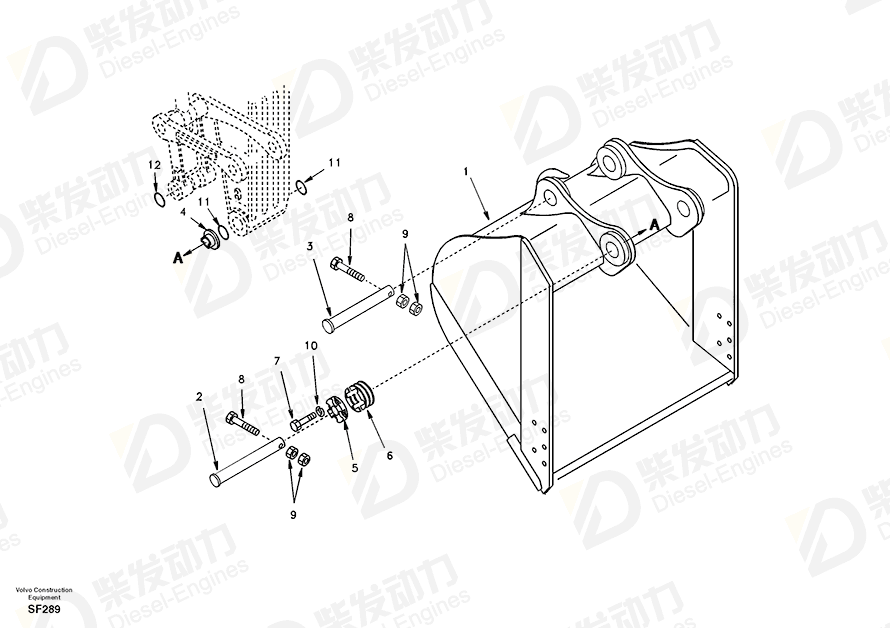 VOLVO Cover SA1172-04080 Drawing