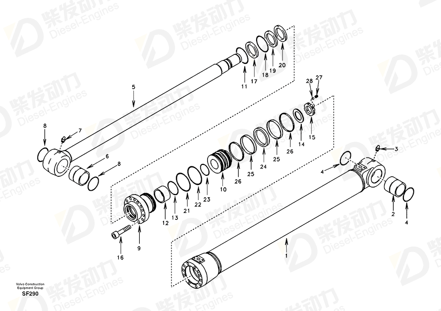 VOLVO Rod 14501246 Drawing