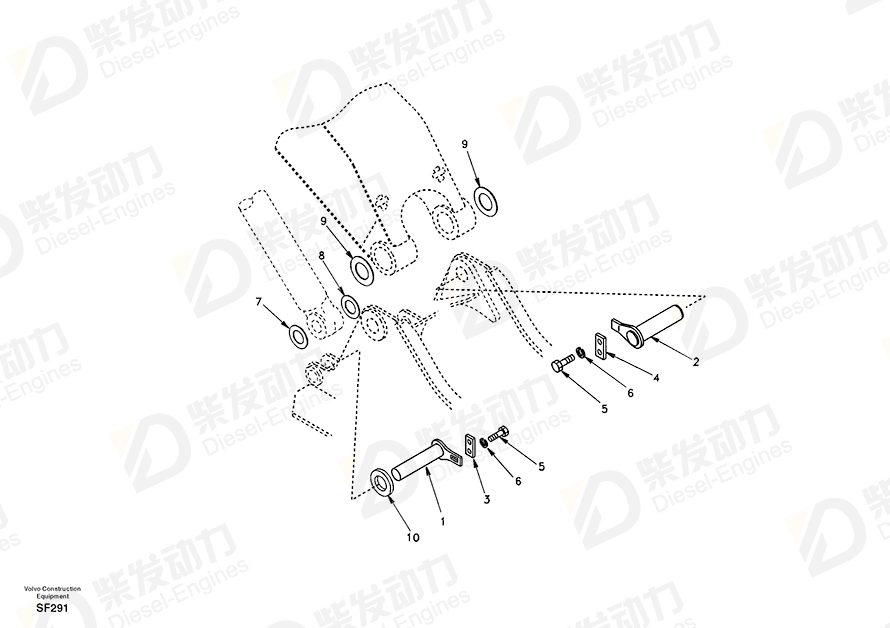 VOLVO Pin SA1173-03330 Drawing VOLVO Pin SA1173-03330 Drawing