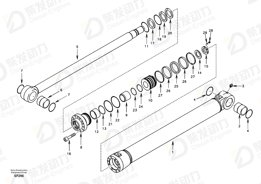 VOLVO Bushing SA1146-04960 Drawing