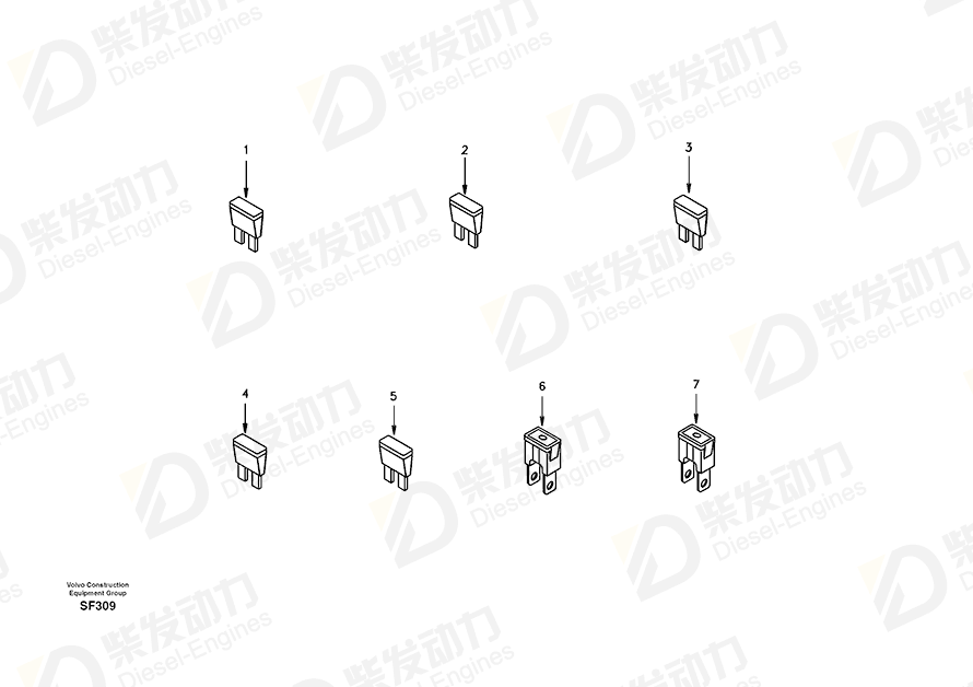 VOLVO Fuse SA9877-20000 Drawing VOLVO Fuse SA9877-20000 Drawing