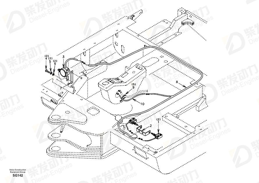 VOLVO Cross recessed screw SA9021-10603 Drawing