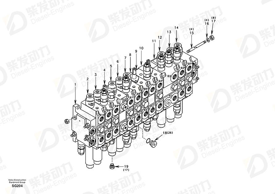 VOLVO Plug SA7281-10090 Drawing