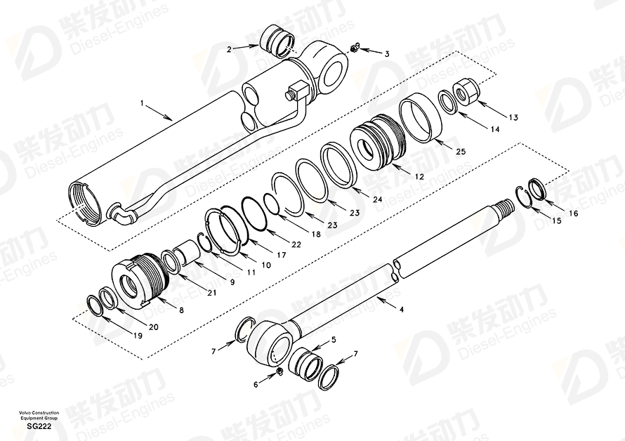 VOLVO O-ring SA9511-12070 Drawing