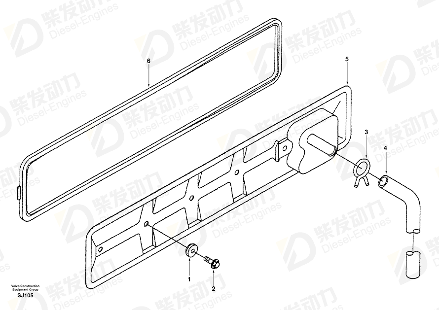 VOLVO Cover SA3927913 Drawing