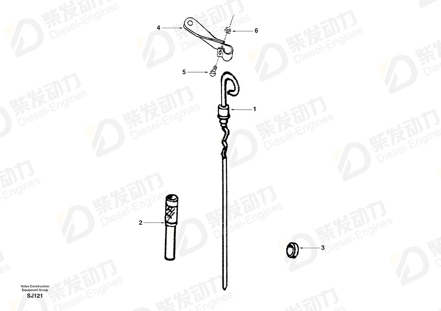 VOLVO Pipe SA3283537 Drawing