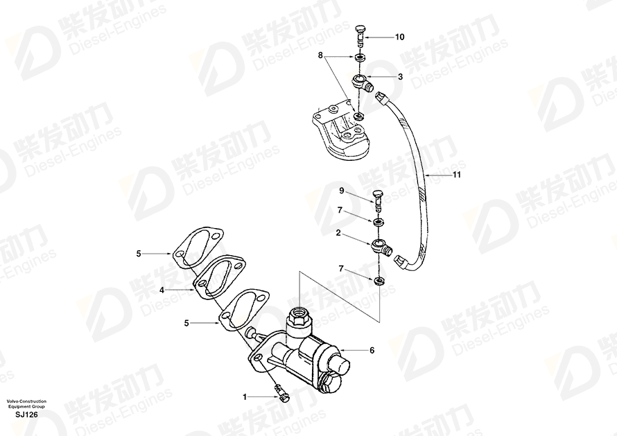 VOLVO Connector SA3281145 Drawing