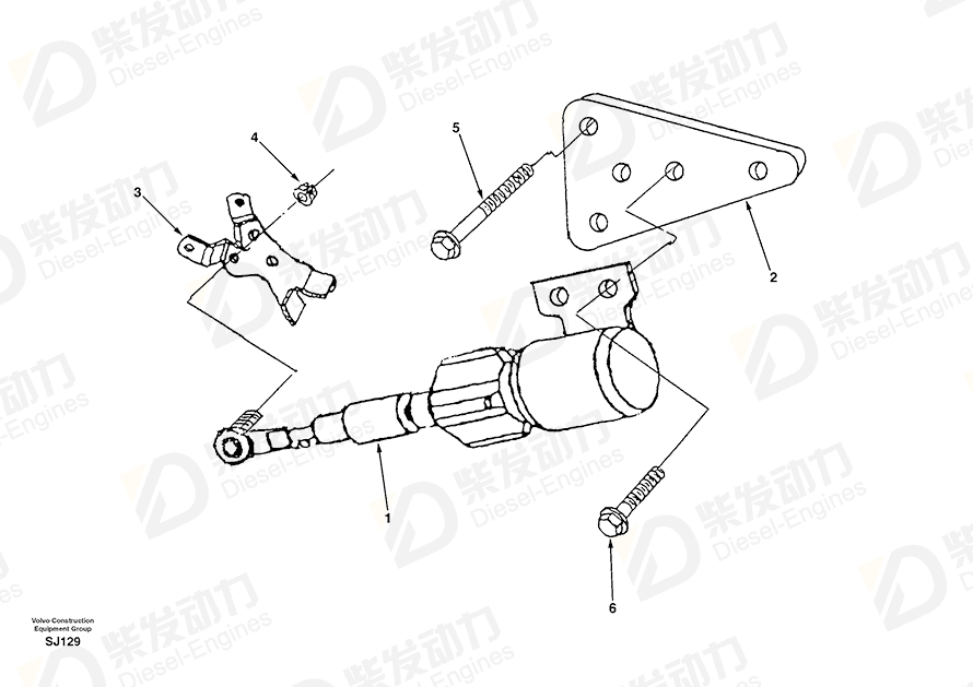 VOLVO Screw SA3929456 Drawing