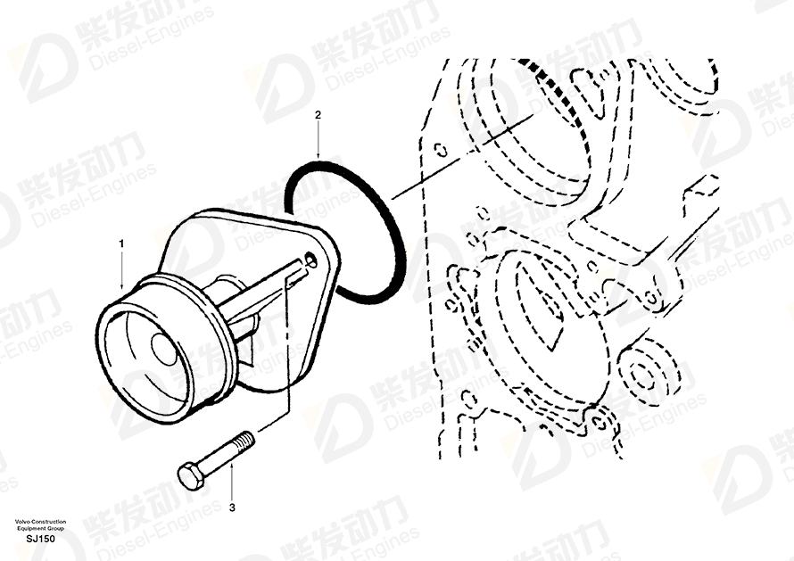 VOLVO Screw SA3900227 Drawing