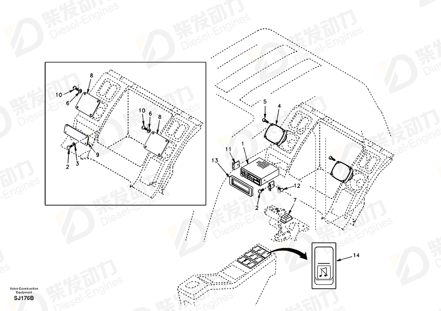 VOLVO Cassette SA1123-04300 Drawing